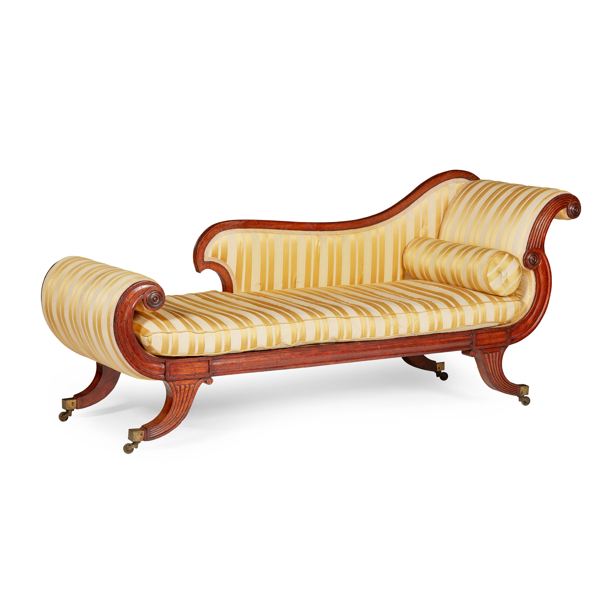 REGENCY MAHOGANY DAYBED, IN THE MANNER OF GILLOWS