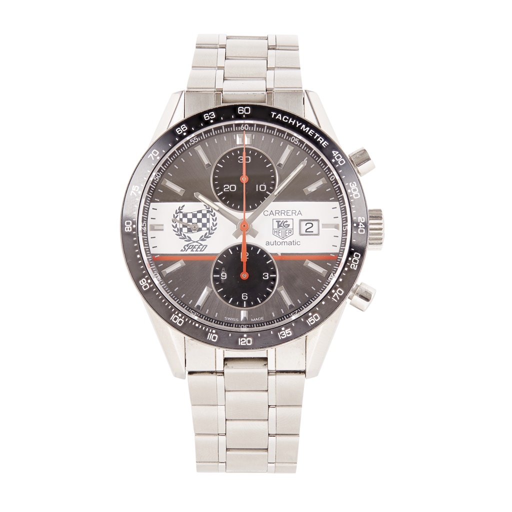 A gentleman's stainless steel chronograph, Tag Heuer