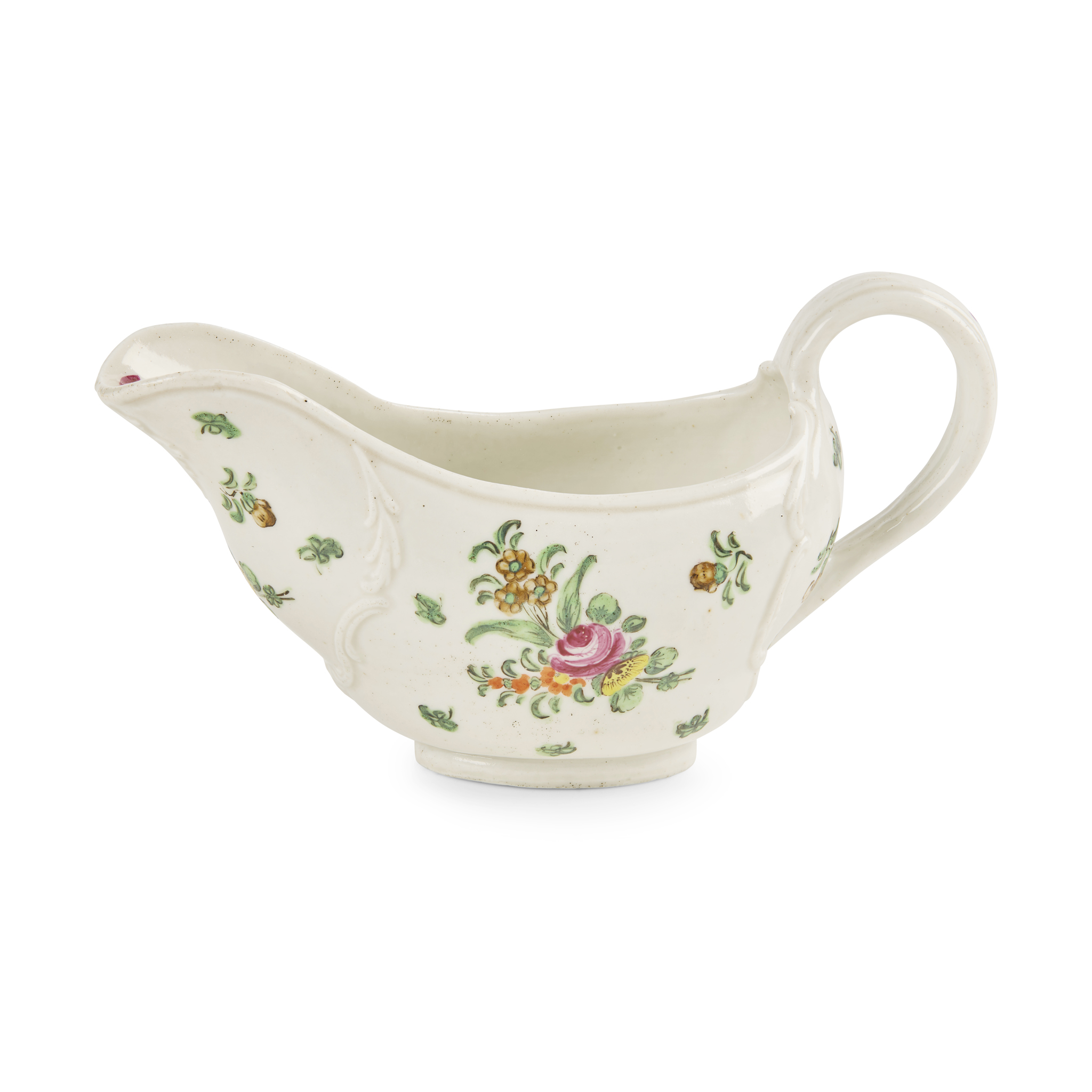 BRISTOL PORCELAIN SAUCE BOAT SHAPED CREAMER