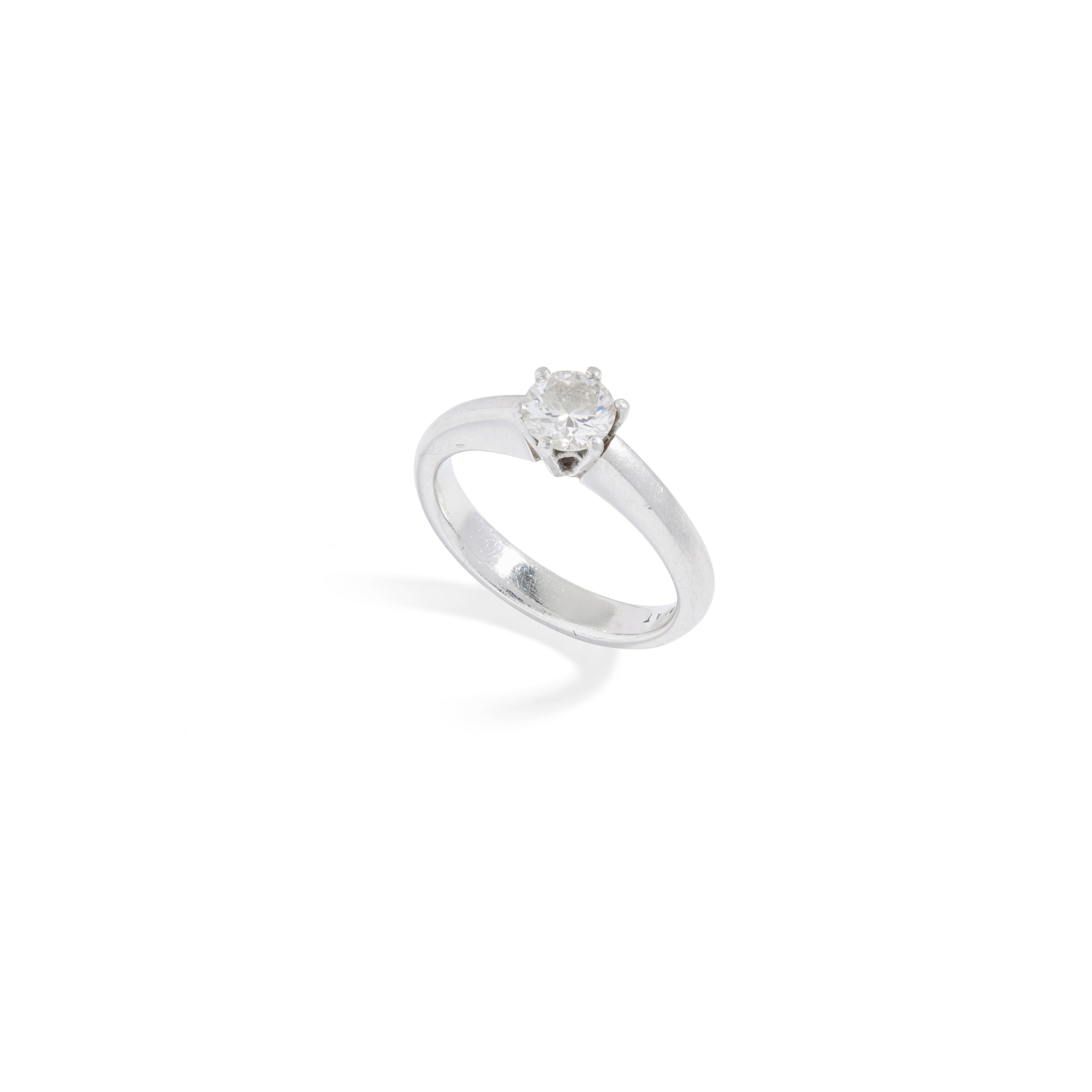 A diamond single-stone ring
