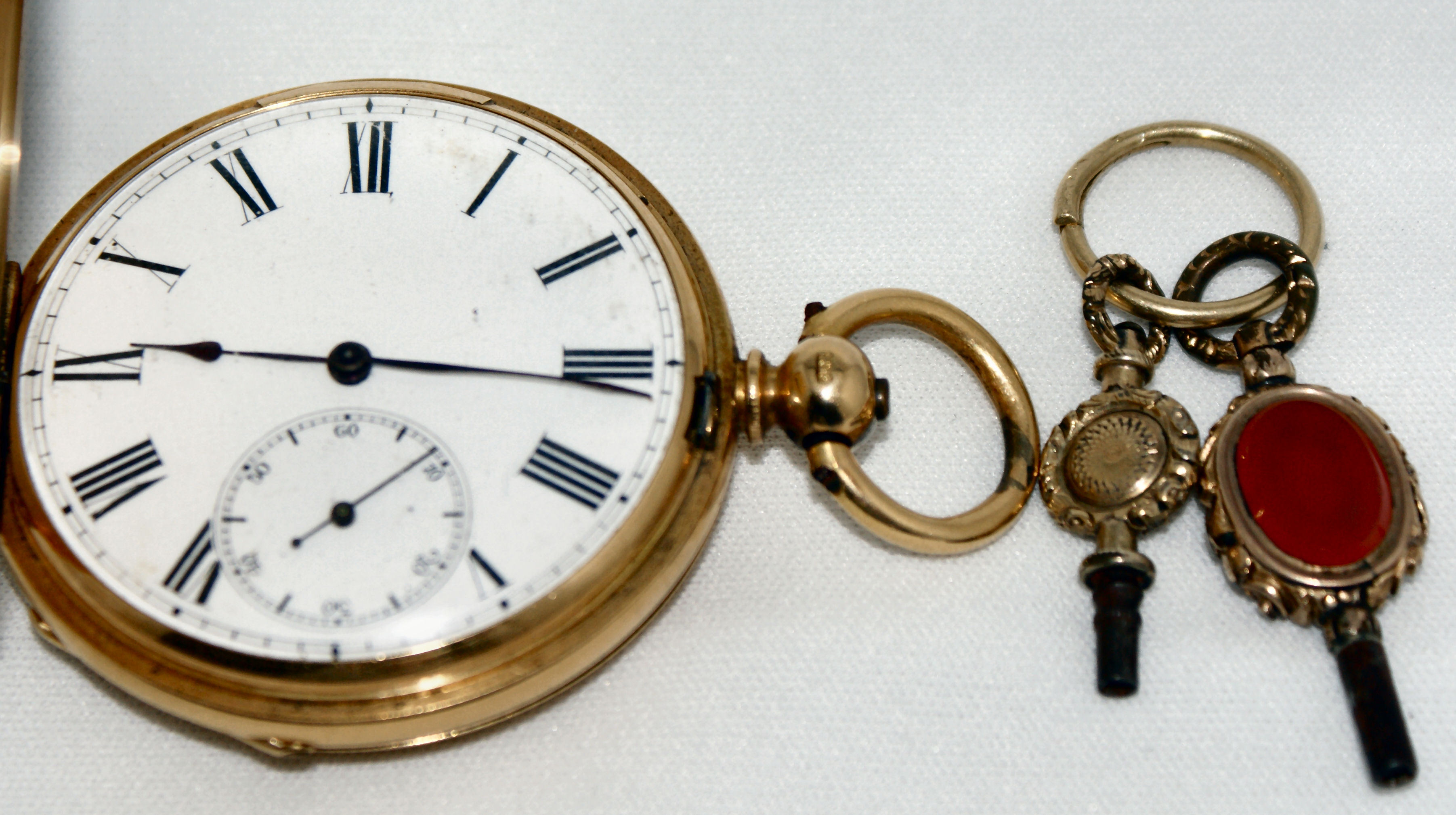 An 18ct gold pocket watch