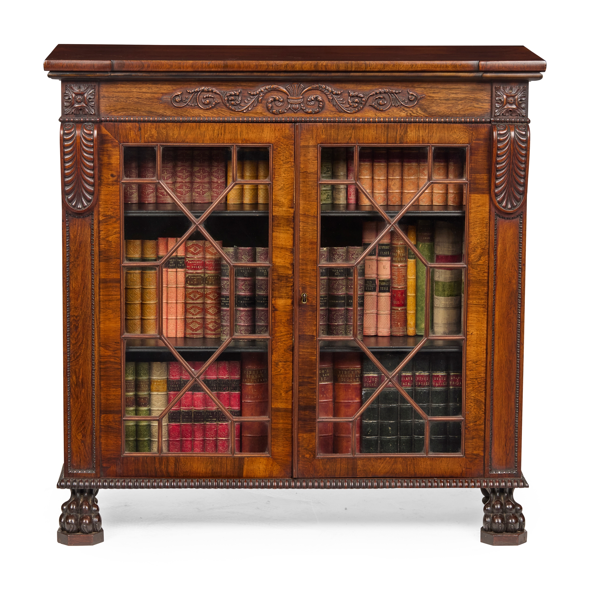 GEORGE IV ROSEWOOD LOW BOOKCASE