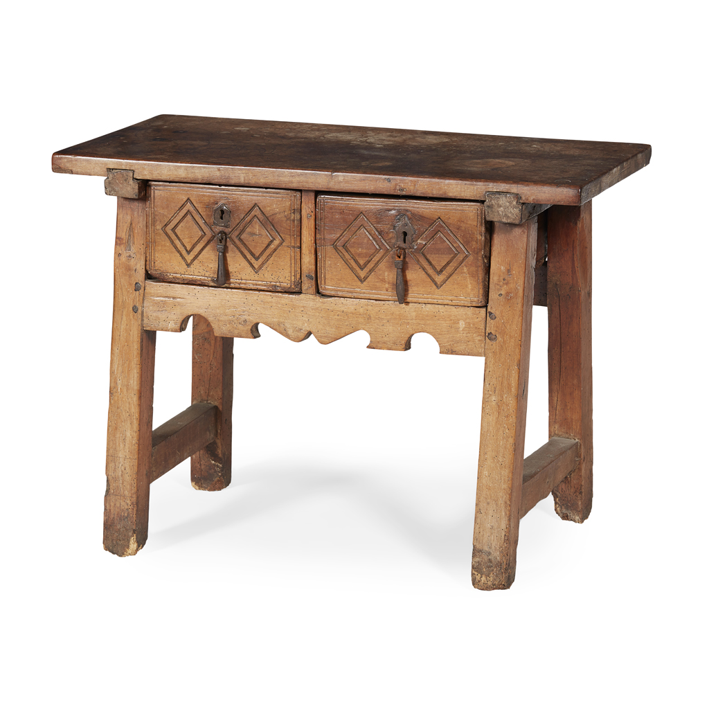 SPANISH FRUITWOOD SIDE TABLE