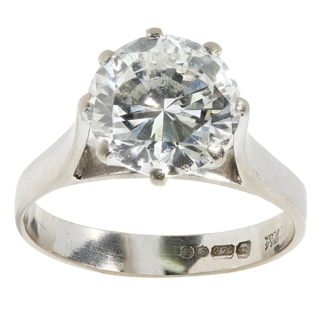 A single stone diamond ring, Hamilton & Inches