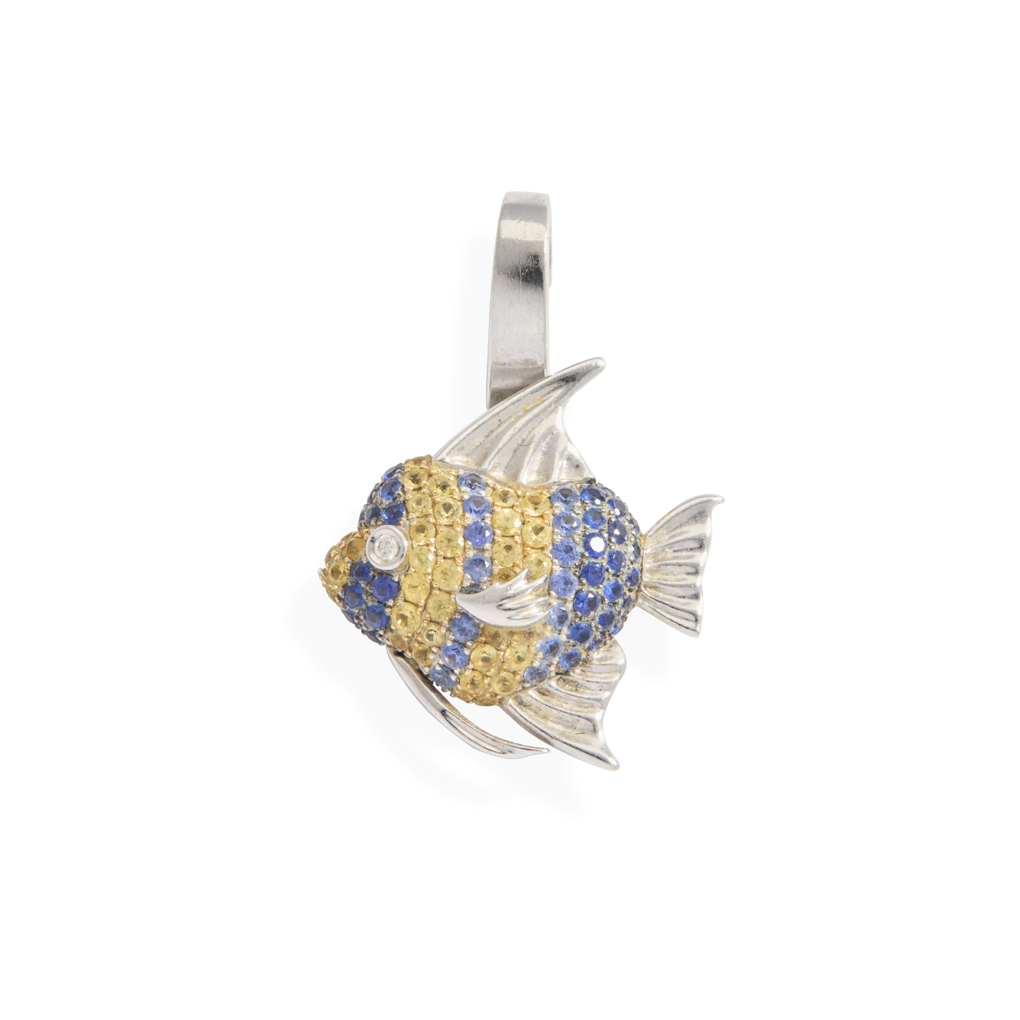 Theo Fennell: A small 18ct gold limited edition Angel Fish ‘Art charm