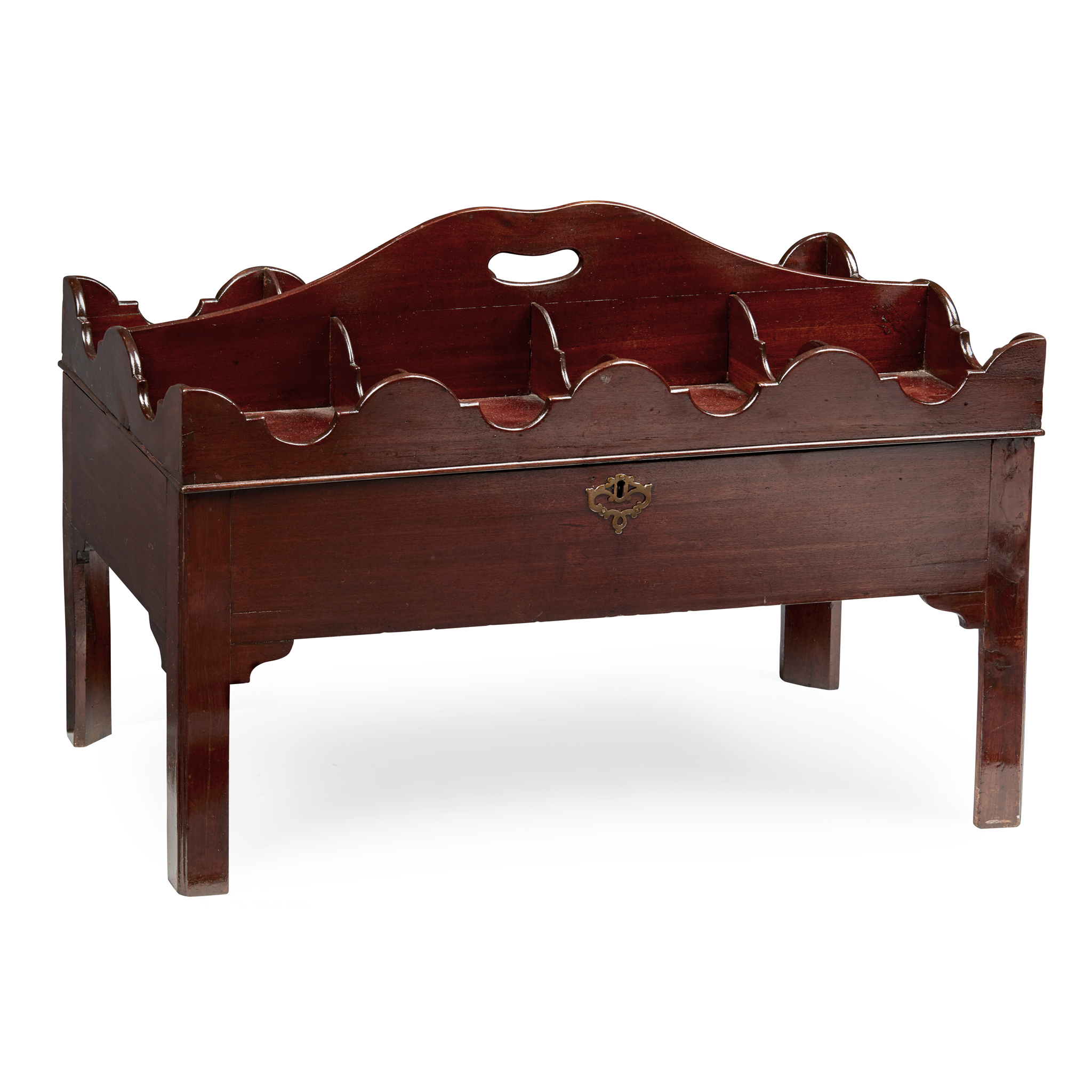 GEORGE III MAHOGANY DECANTER STAND