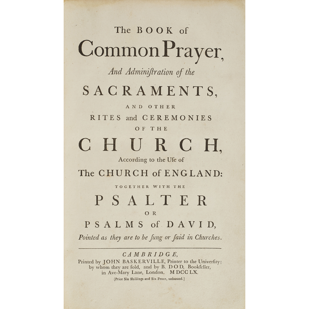 BOOK OF COMMON PRAYER