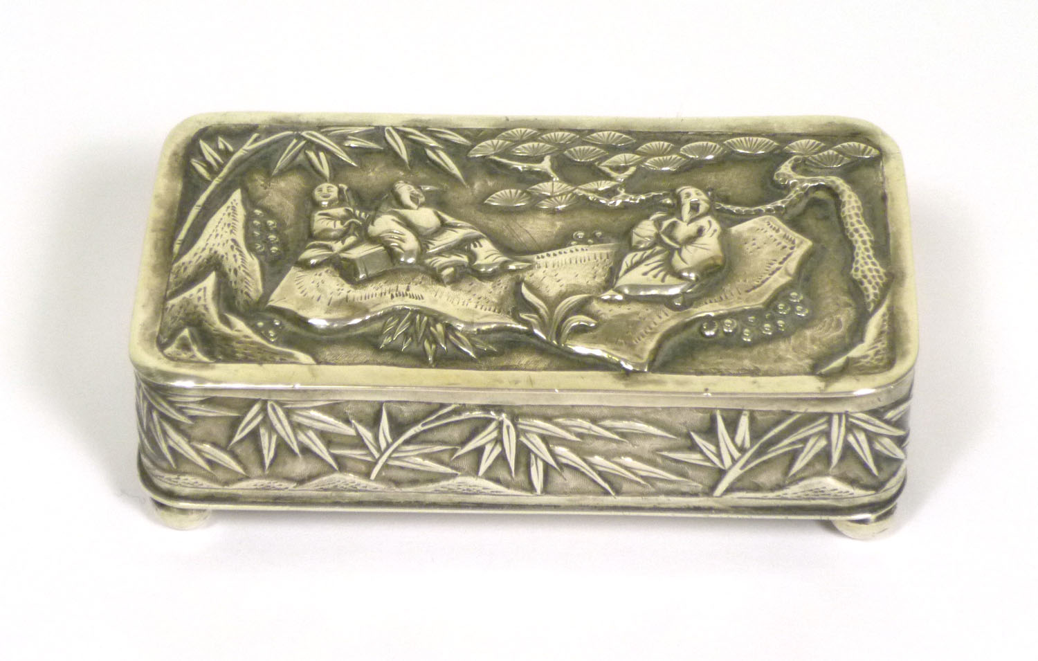 CHINESE EXPORT SILVER BOX