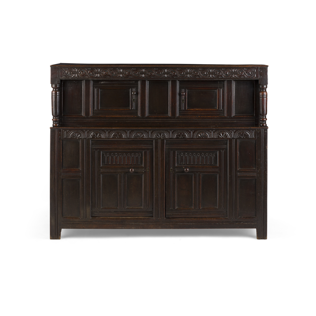 CHARLES II OAK COURT CUPBOARD
