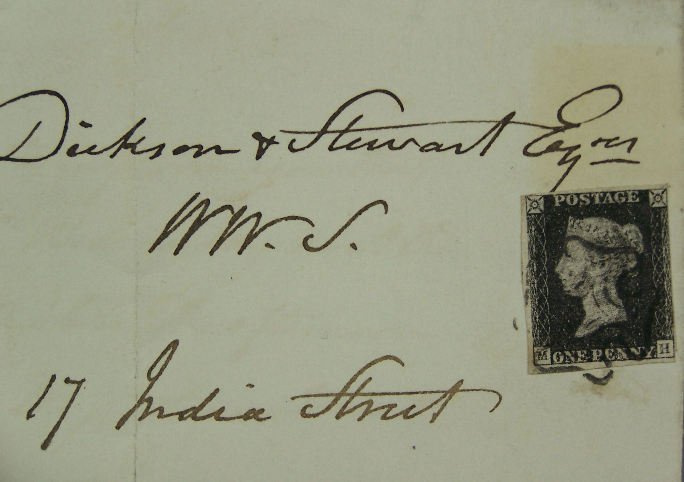 A collection of Penny Blacks and Penny Reds on covers