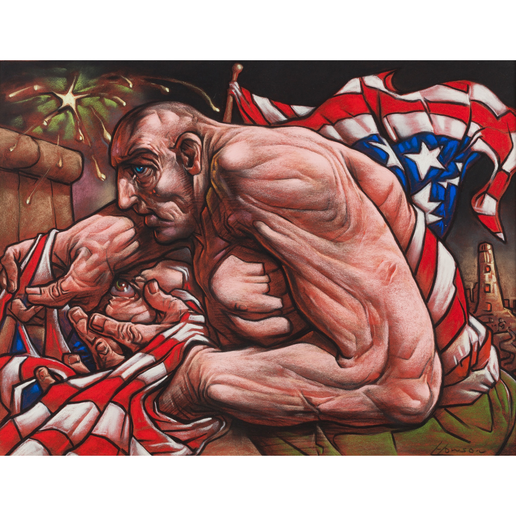 PETER HOWSON O.B.E. (Scottish B.1958)
