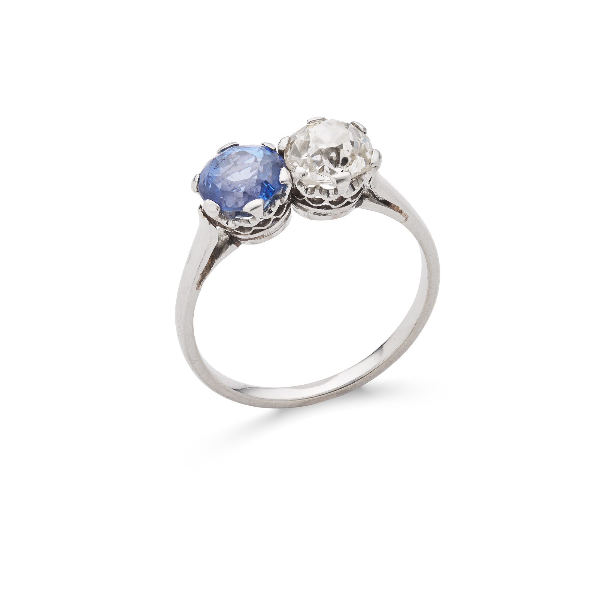 A sapphire and diamond ring