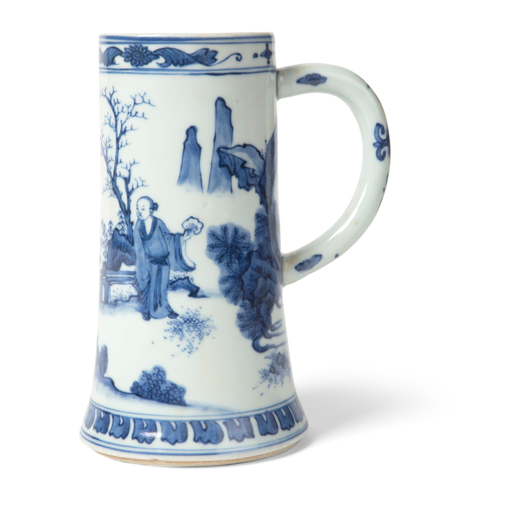 BLUE AND WHITE TANKARD