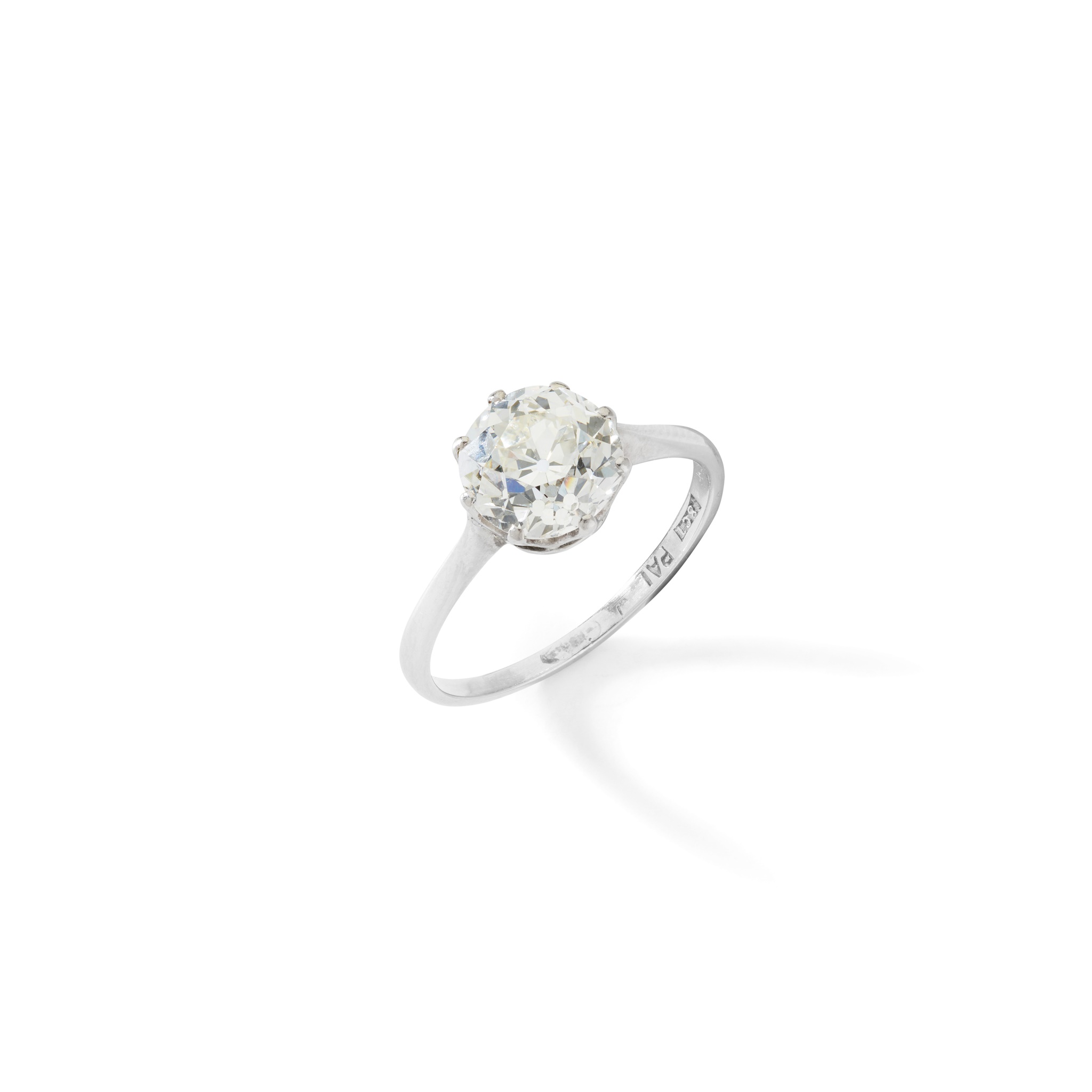 A diamond single-stone ring