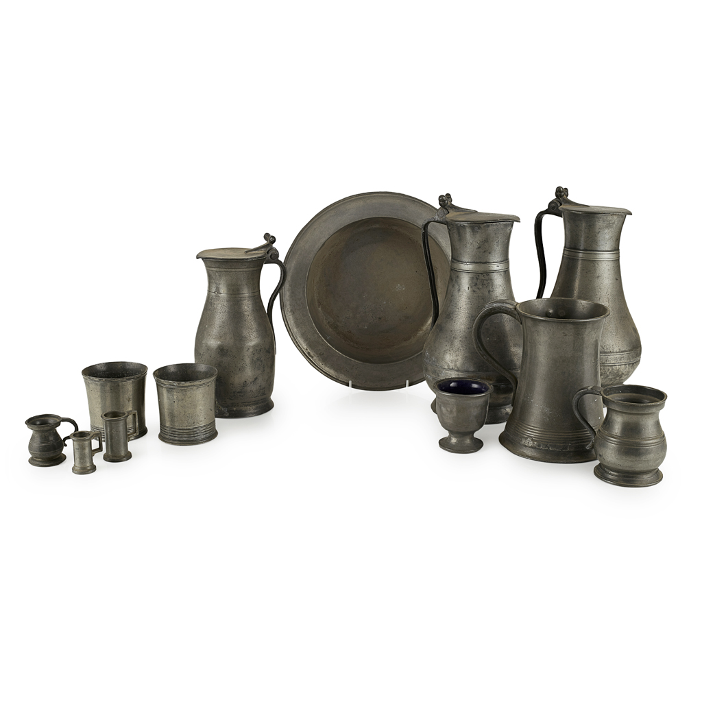 GROUP OF PEWTER WARES