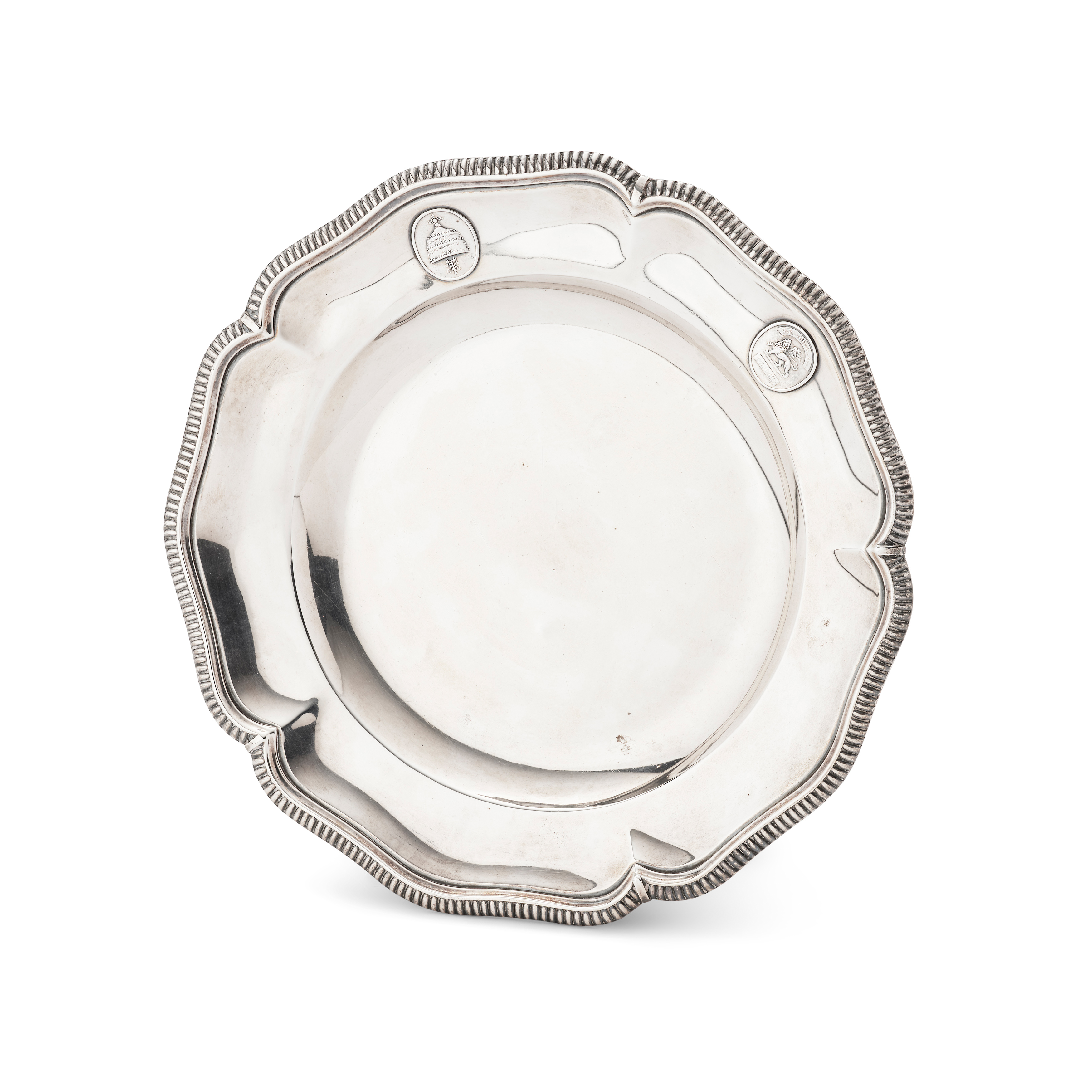 A 20TH CENTURY ABYSSINIAN IMPERIAL CRESTED PLATE