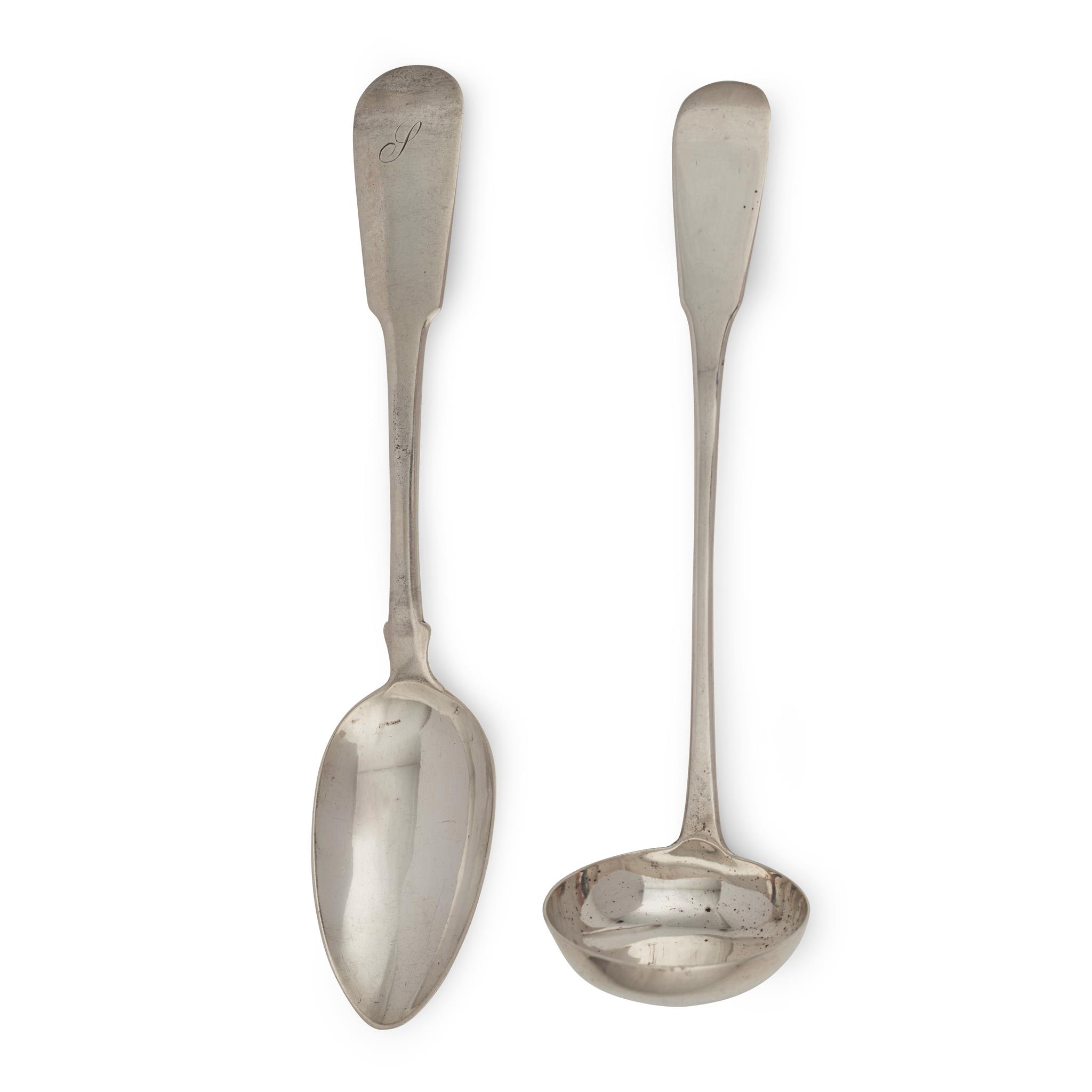 DUNDEE - A SET OF SIX SCOTTISH PROVINCIAL DESSERT SPOONS