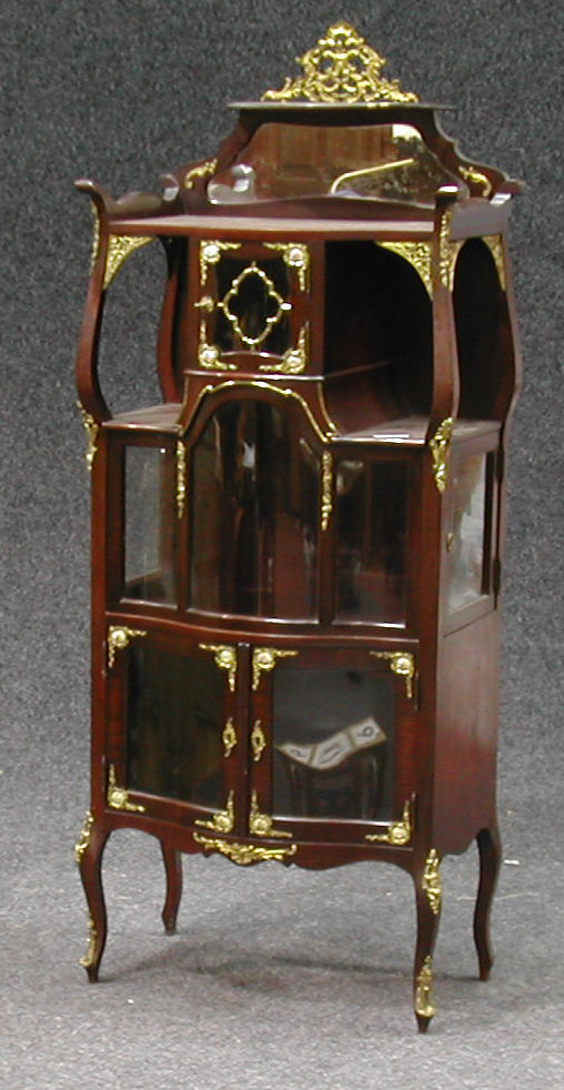 An Edwardian mahogany display cabinet,
