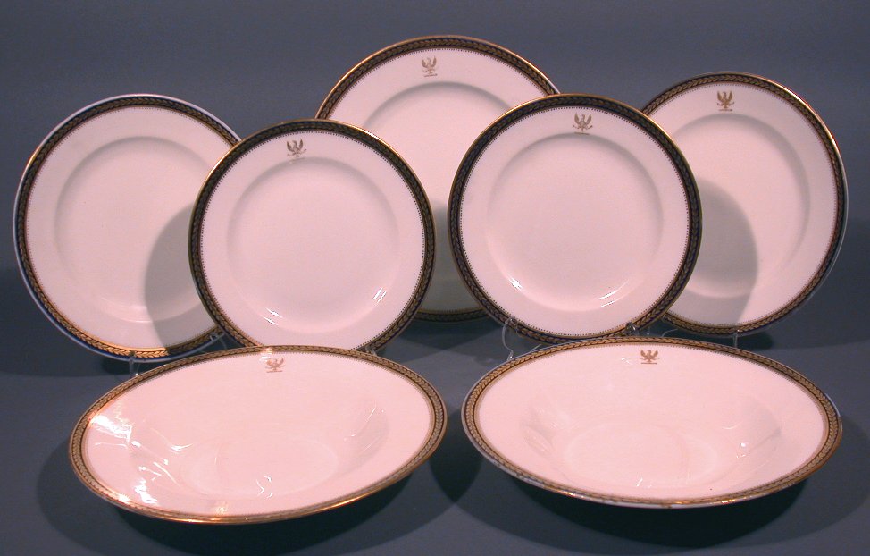 A George Jones late 19th century porcelain part dinner service