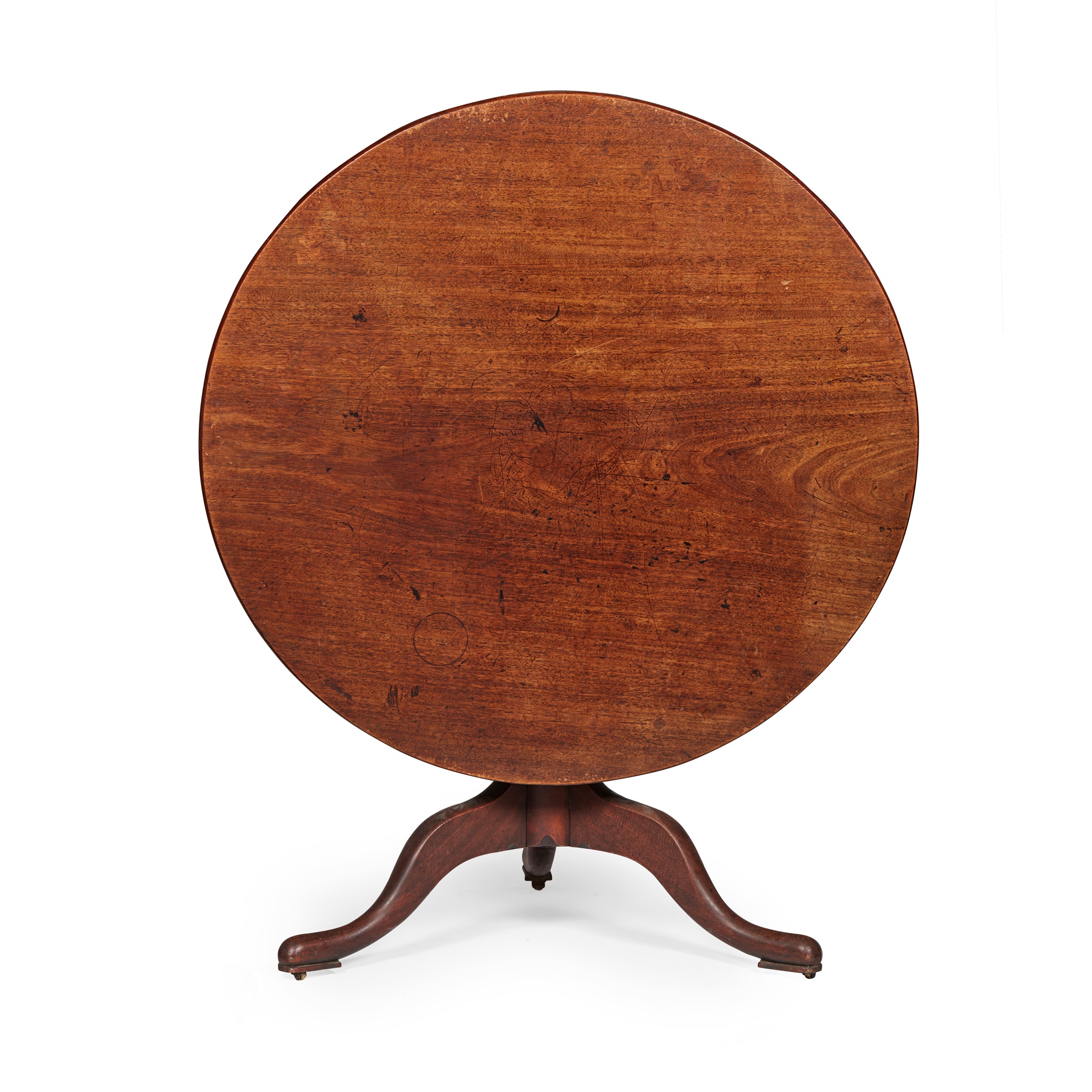 GEORGE II MAHOGANY TRIPOD SUPPER TABLE
