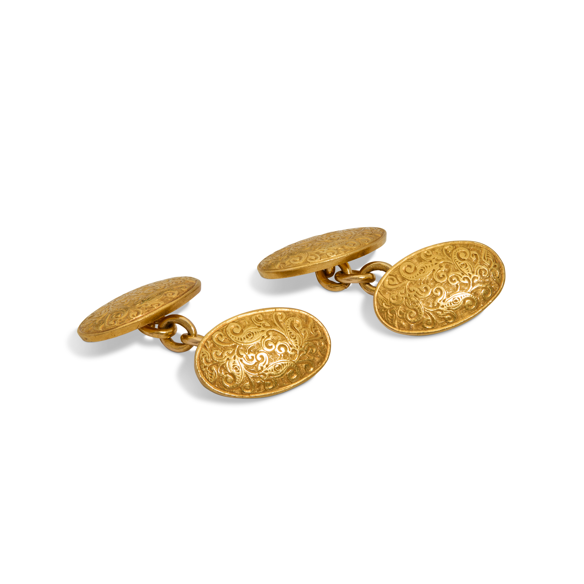 A pair of 18ct gold cufflinks