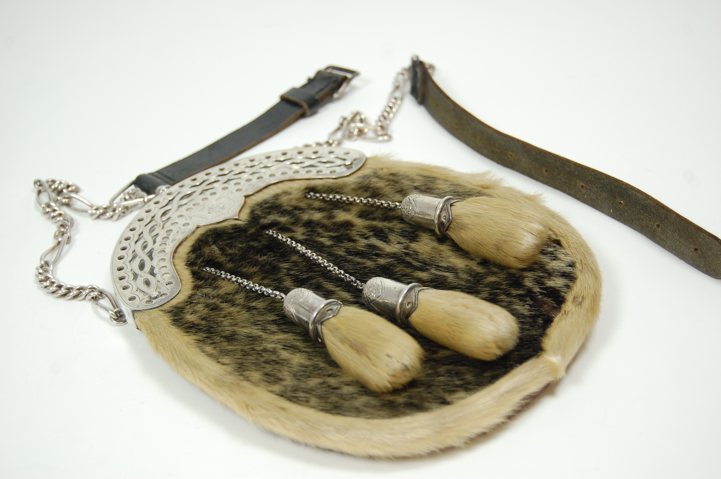 A silver mounted sporran