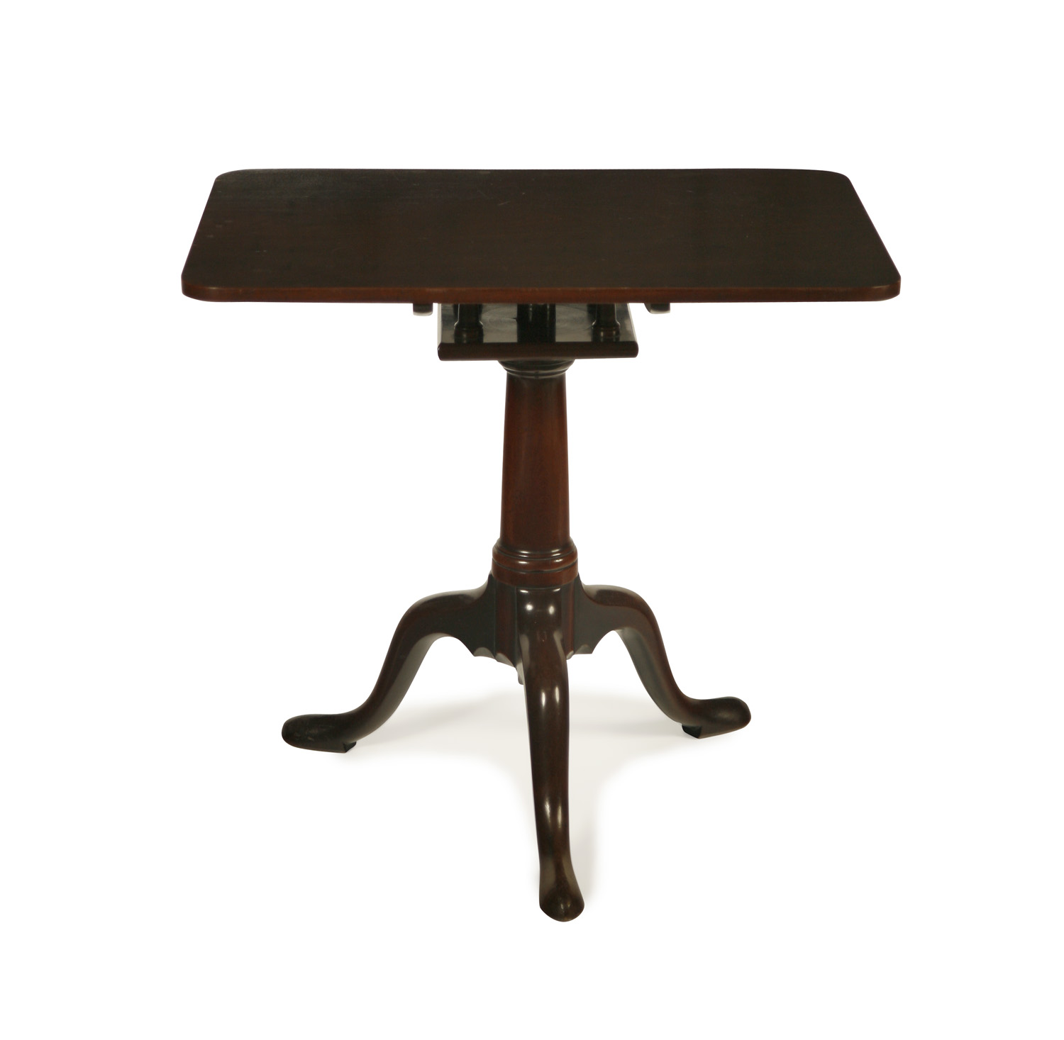 GEORGIAN MAHOGANY BIRD CAGE TABLE