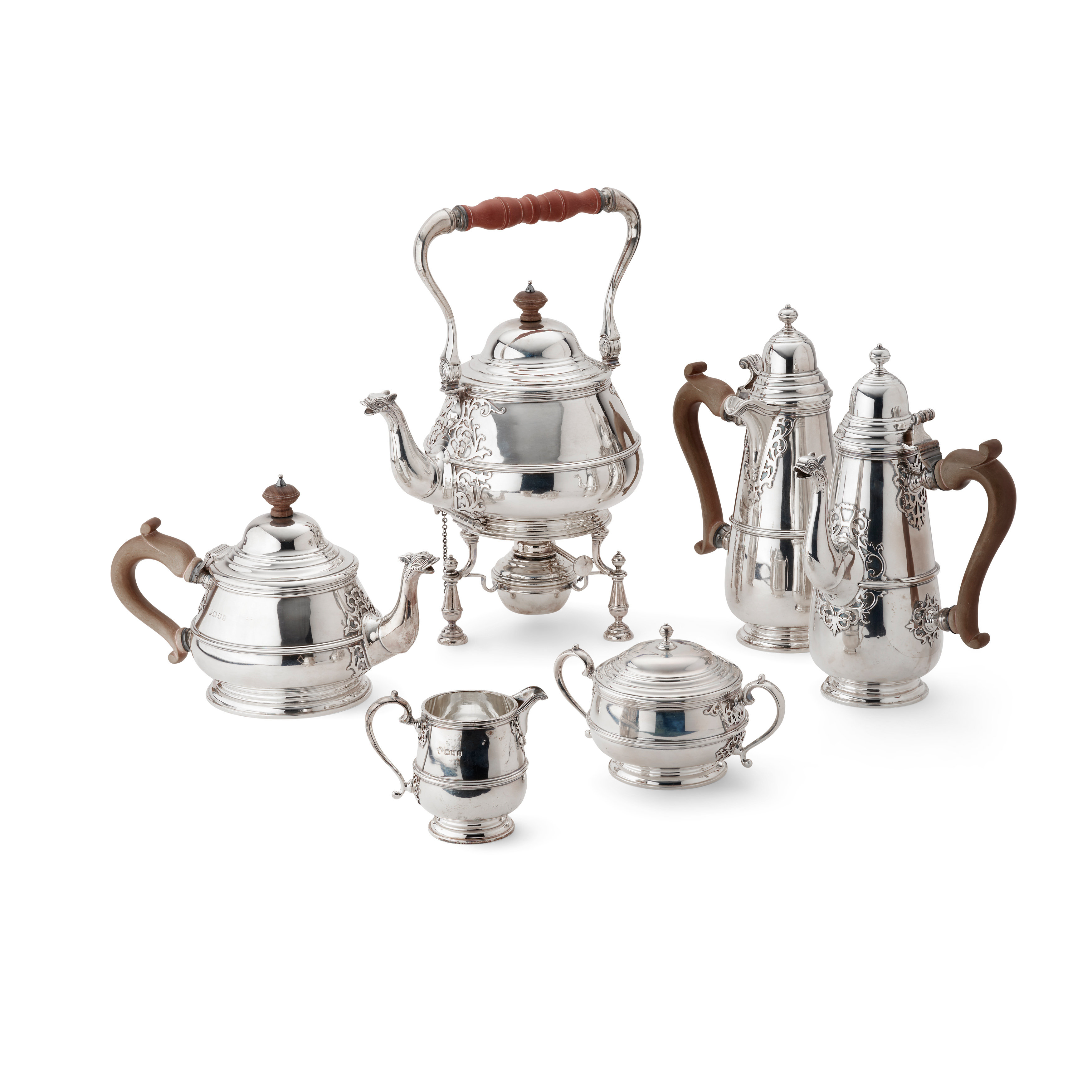 A 1920s SIX PIECE TEA AND COFFEE SET FOR THE AMERICAN MARKET