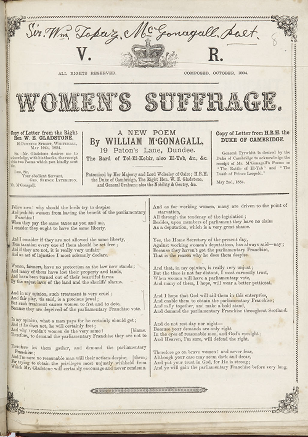 McGonagall, Sir William Topaz