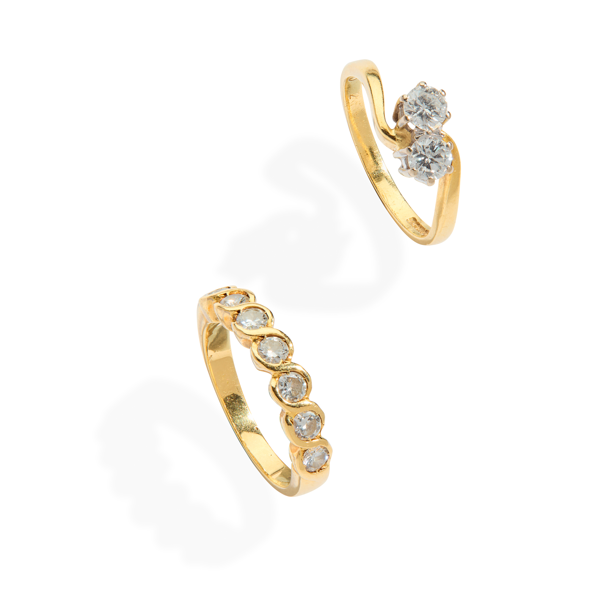 Two diamond rings