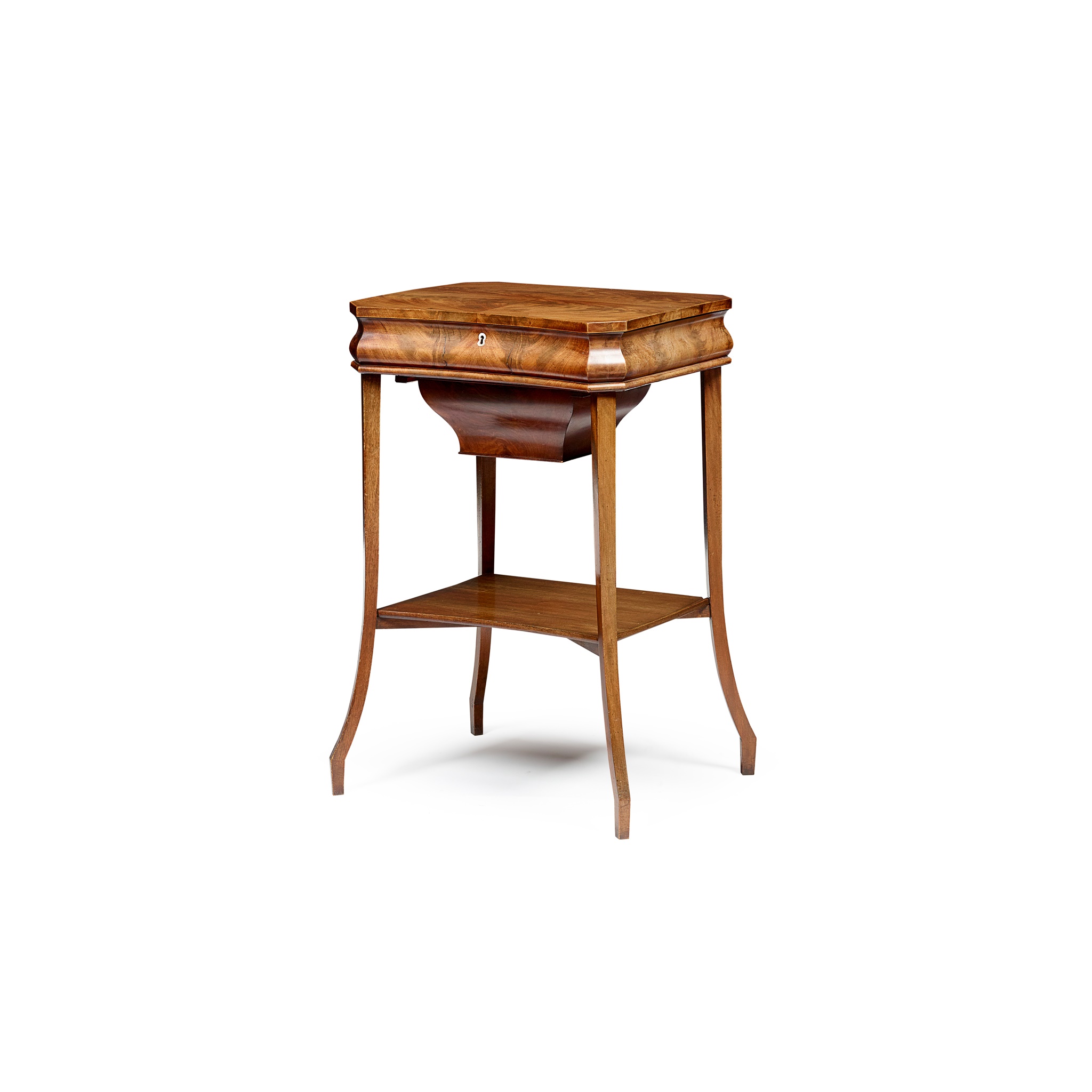 EARLY VICTORIAN MAHOGANY WORK TABLE