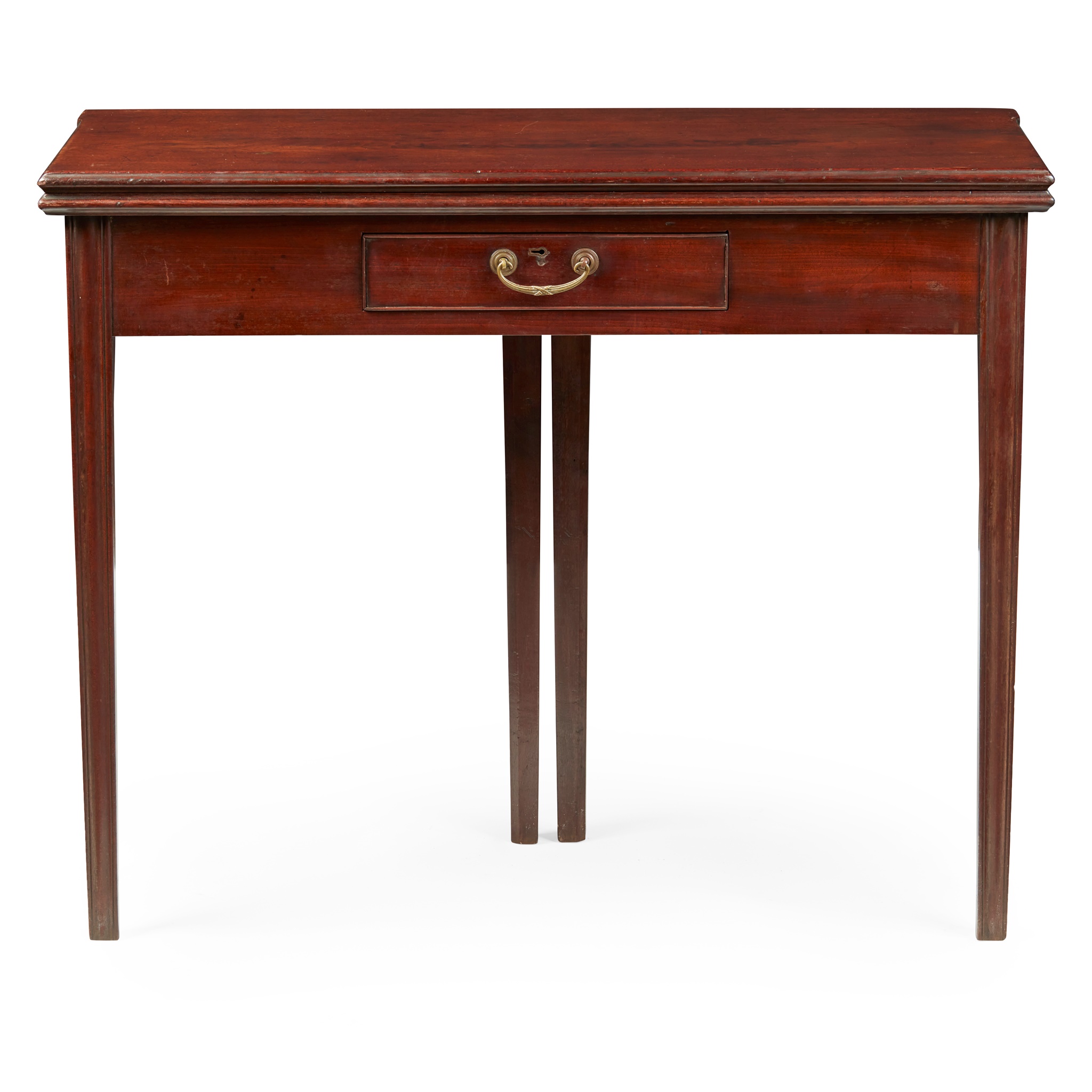GEORGE III MAHOGANY TEA TABLE