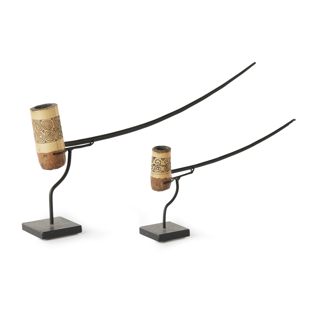 PAIR OF WEST PAPUAN PIPES