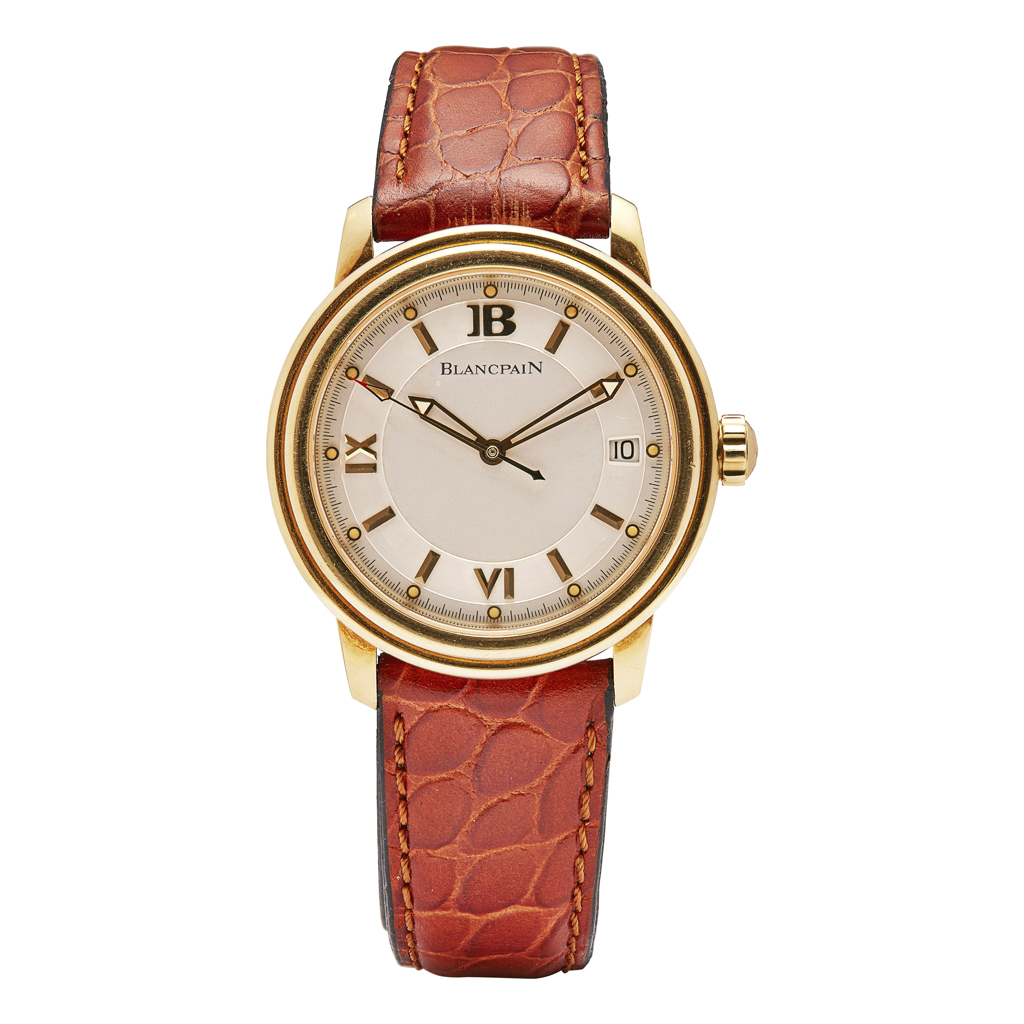 BLANCPAIN - A gentleman's 18ct gold wristwatch