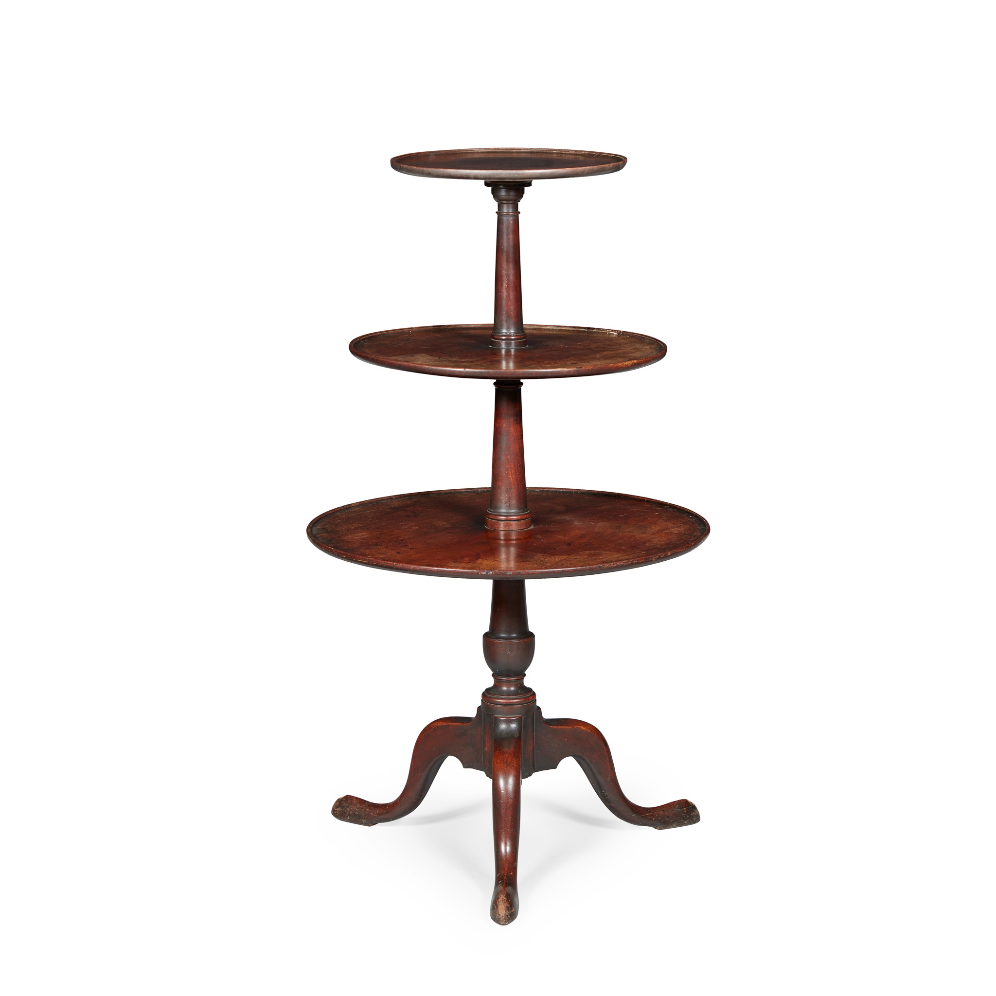 GEORGE III MAHOGANY DUMBWAITER