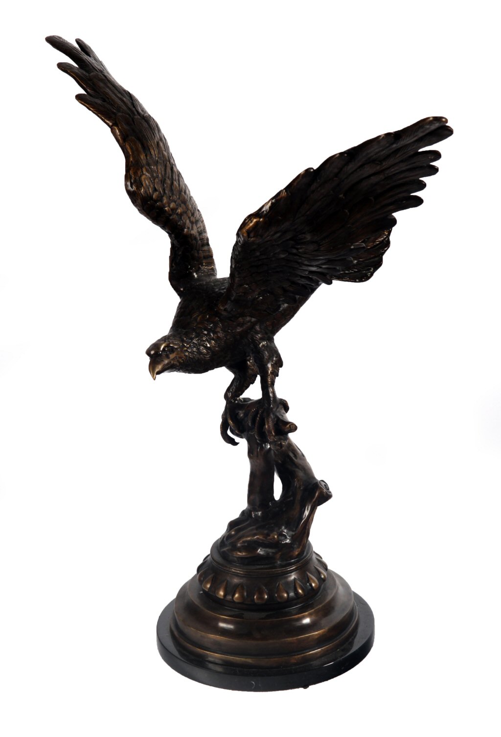 BRONZE FIGURE OF AN EAGLE