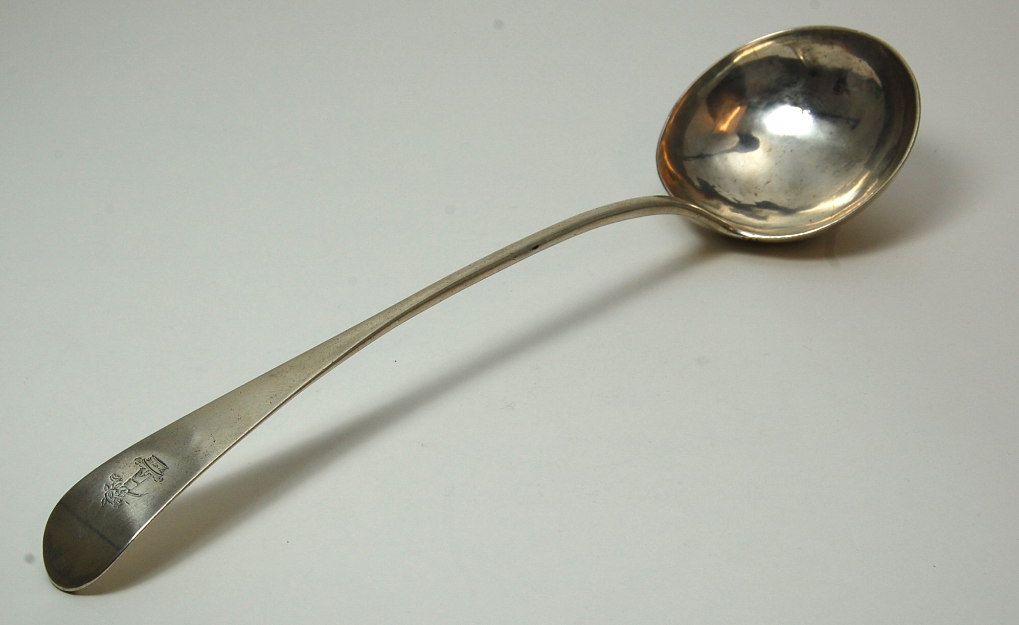Glasgow - a Scottish provincial silver soup ladle