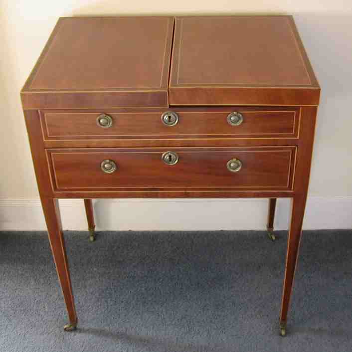 A George III mahogany dressing table