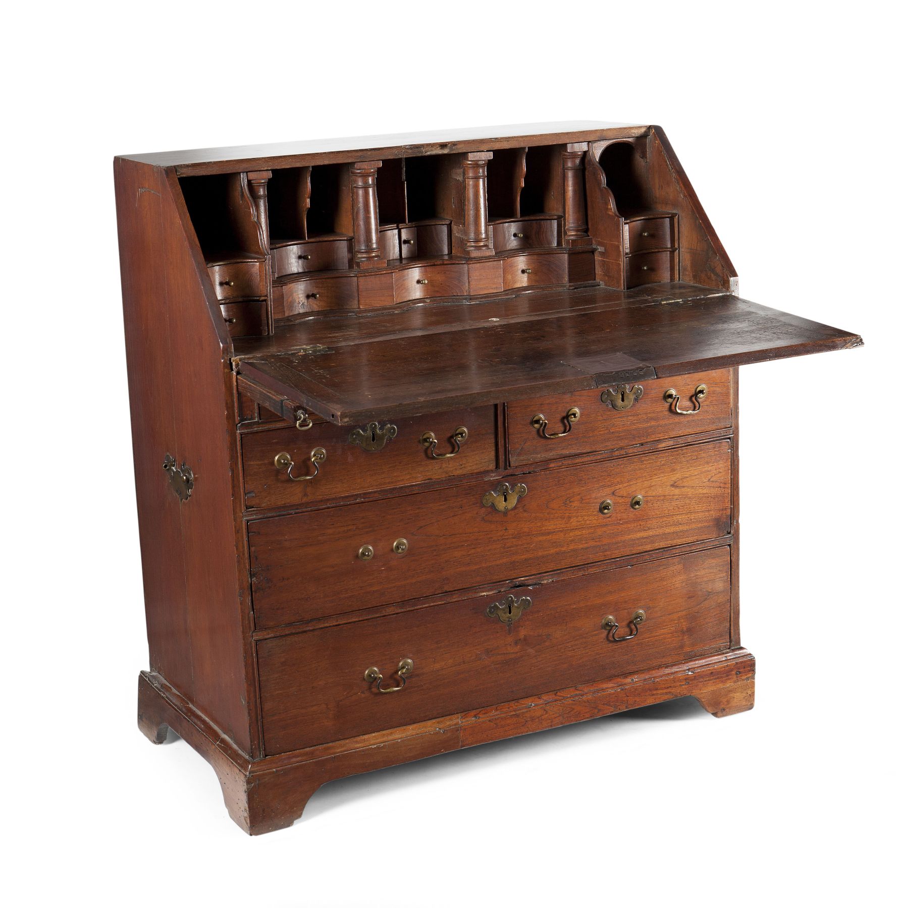 GEORGE III CHINESE EXPORT PADOUK BUREAU