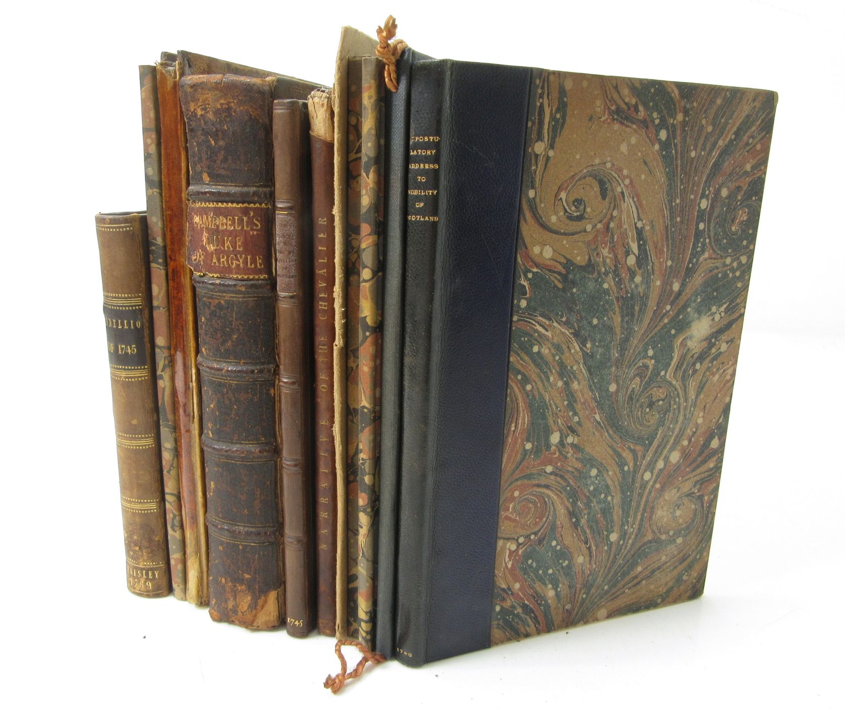 1745 JACOBITE RISING, A COLLECTION OF 11 VOLUMES, INCLUDING