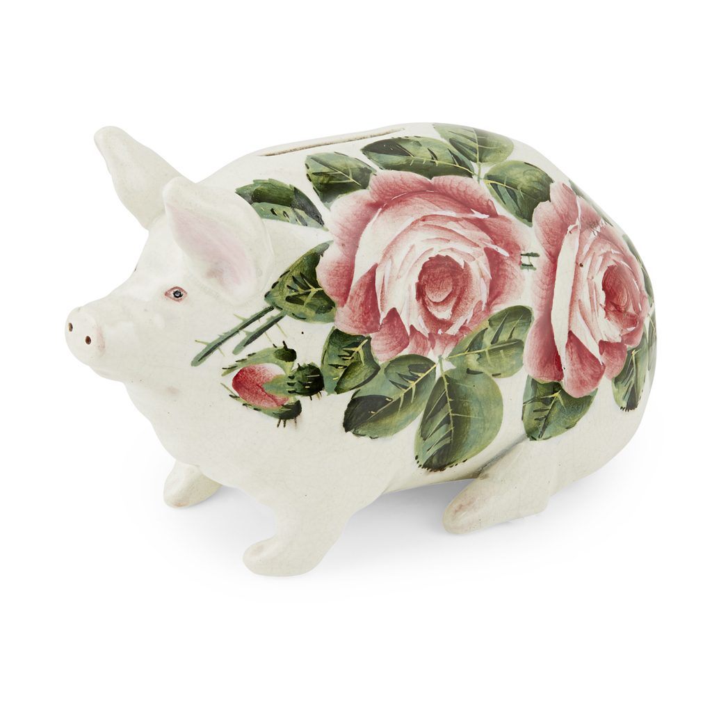A SMALL WEMYSS WARE MONEYBOX PIG