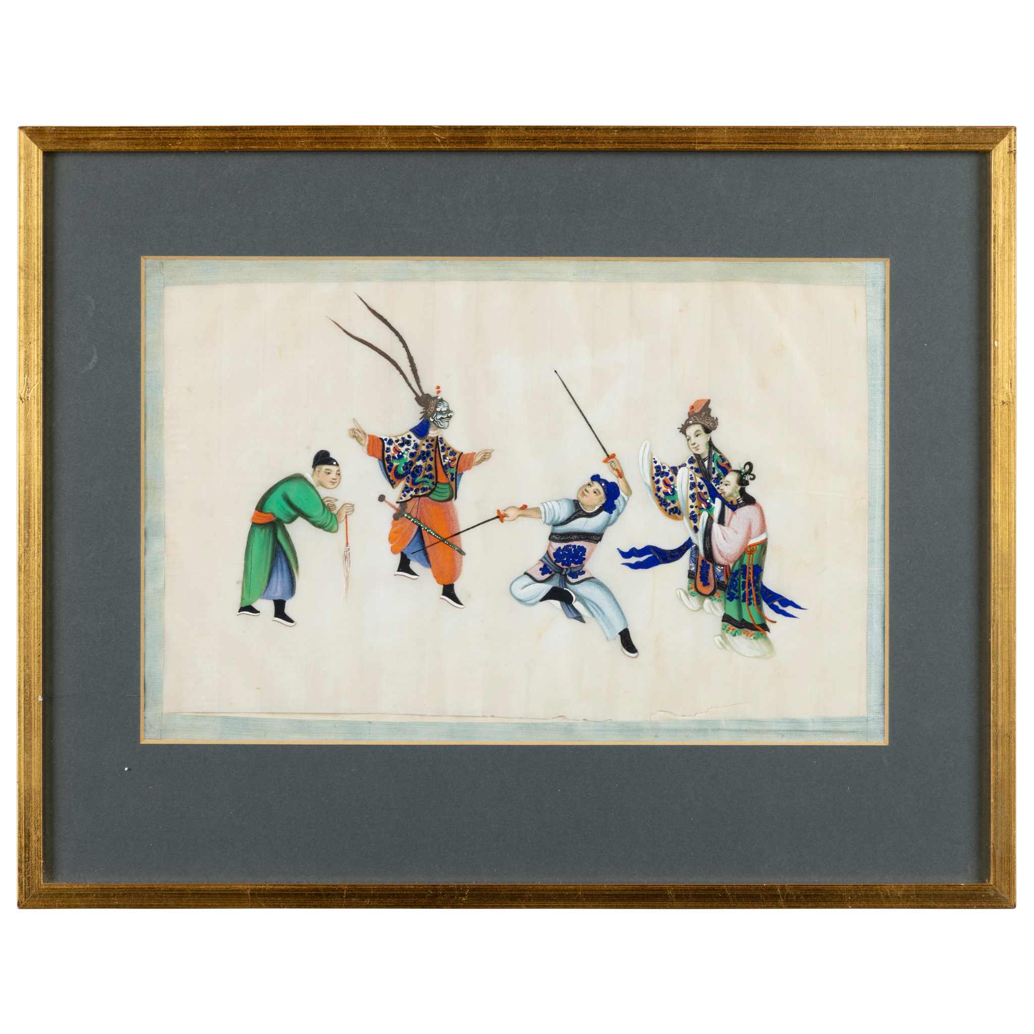 GROUP OF TEN CHINESE 'FIGURAL' PAINTINGS