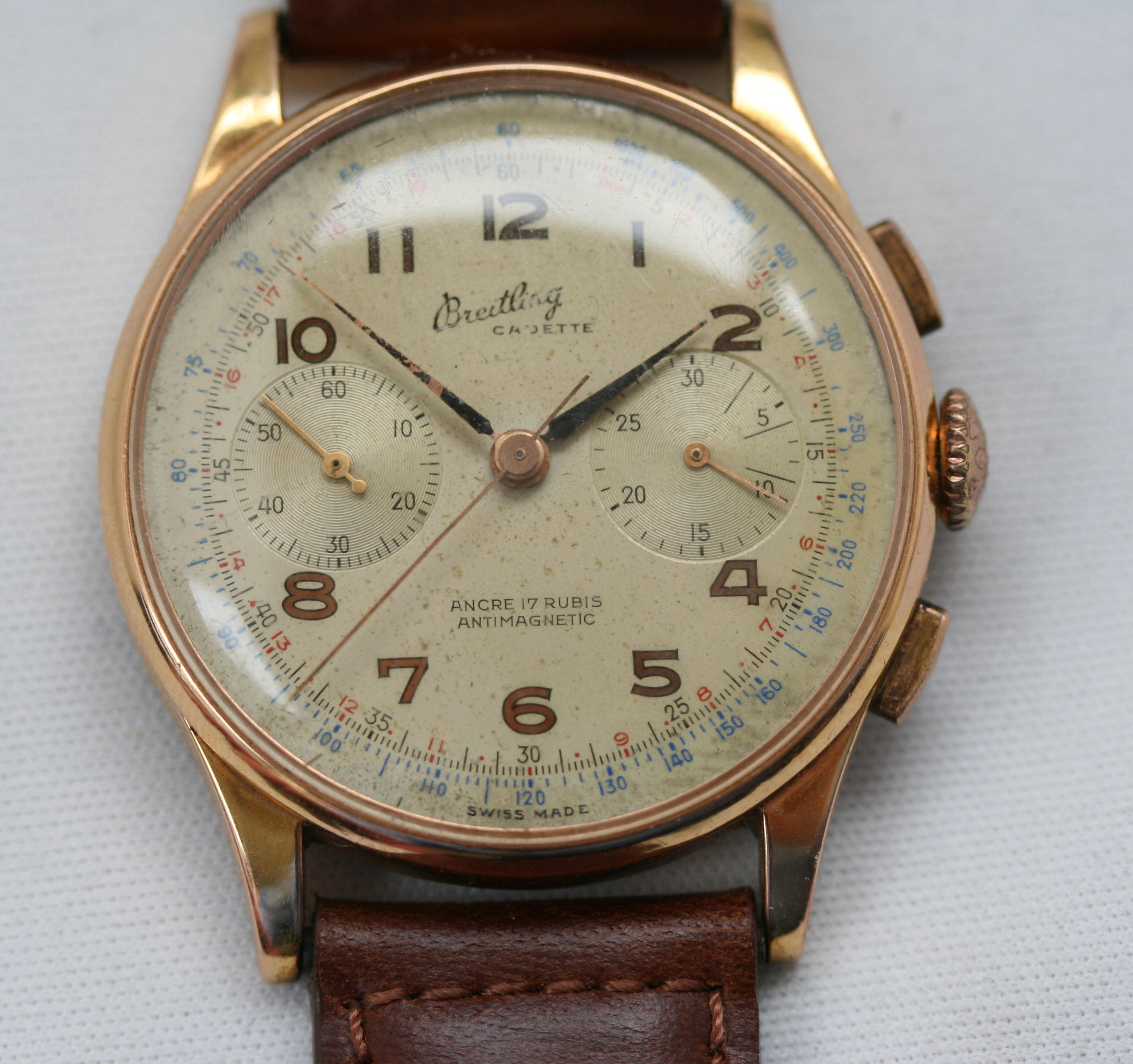 BREITLING - a 1950's Cadette Chronograph