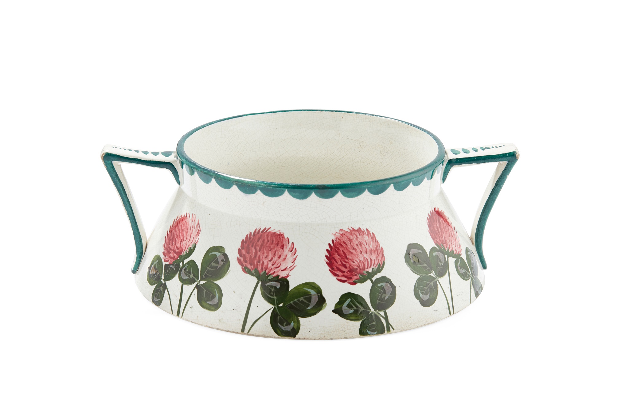 A WEMYSS WARE TWIN-HANDLED JARDINIÈRE