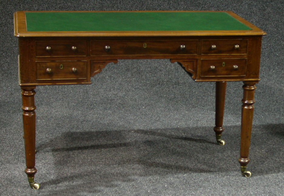 A Victorian mahogany writing desk,