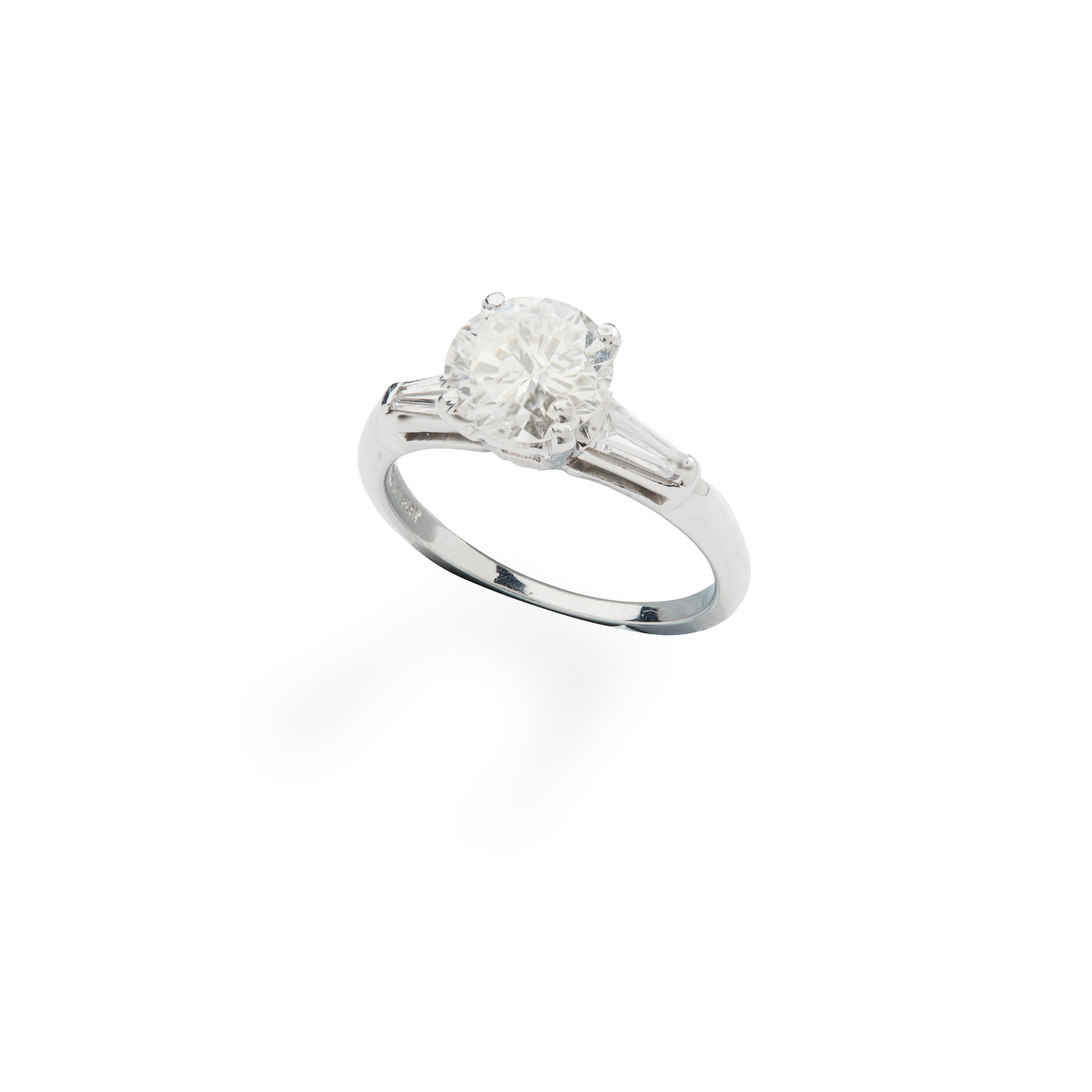 A 1940s diamond single-stone ring