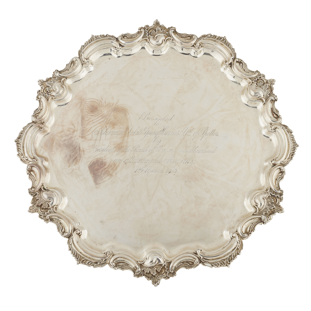 A George V salver