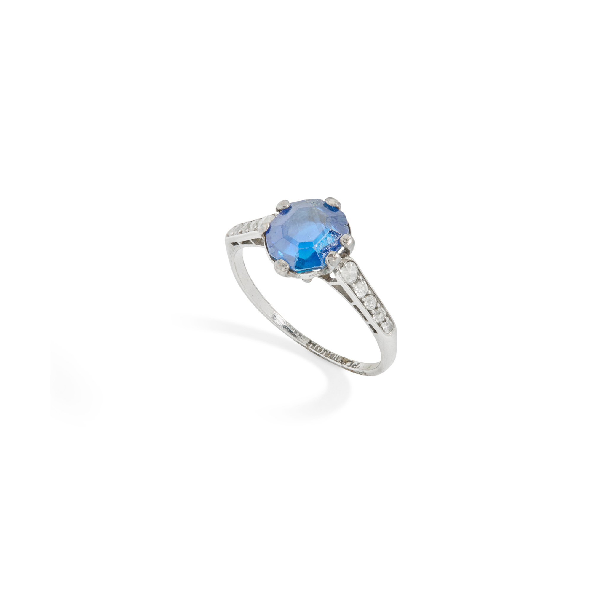 A sapphire and diamond ring