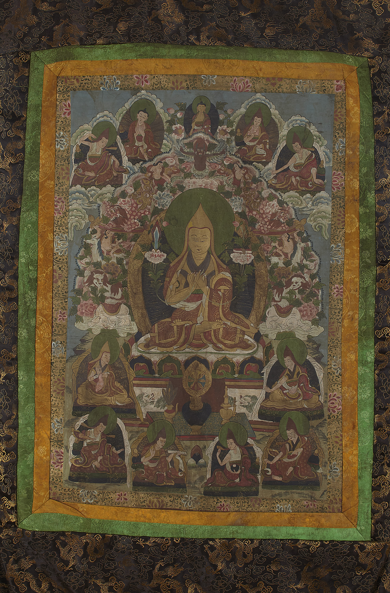 TIBETAN THANKA ON CLOTH