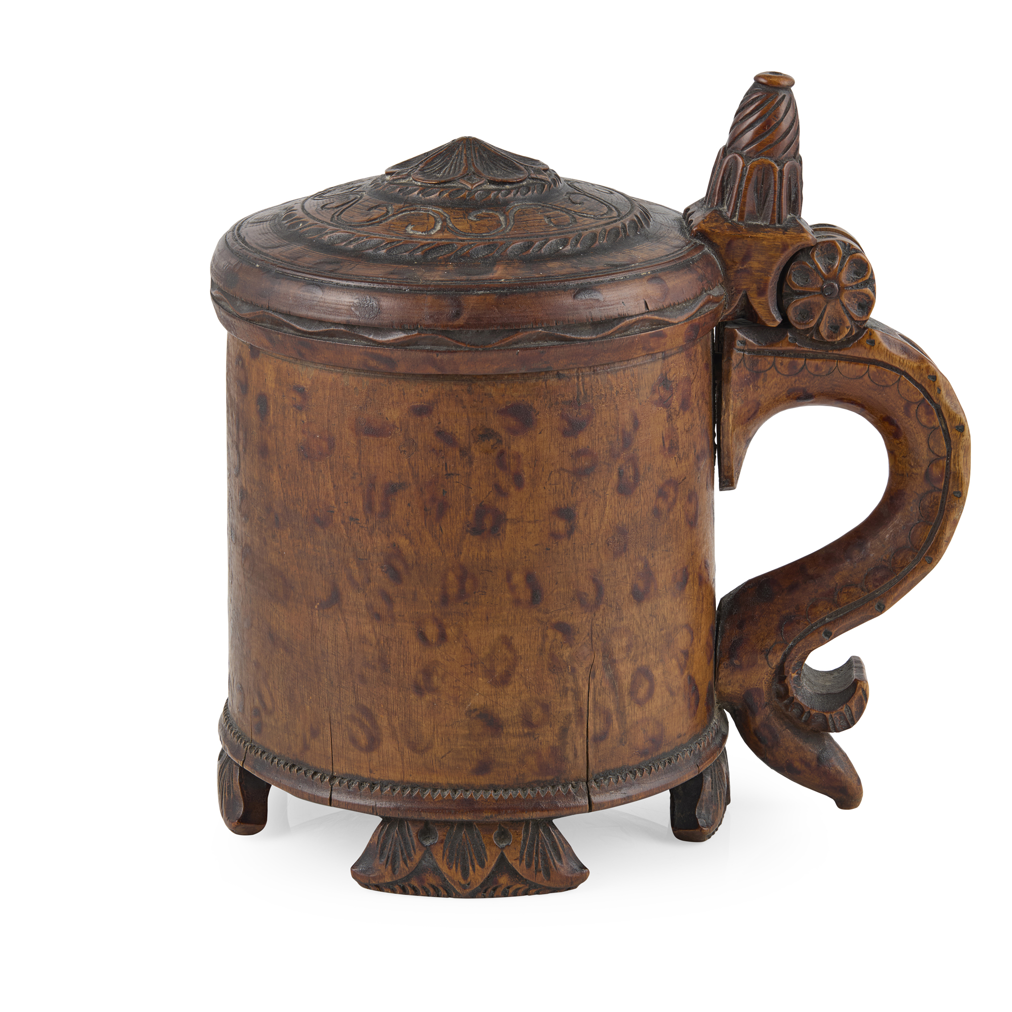 NORWEGIAN BURR BIRCH 'PEG' TANKARD